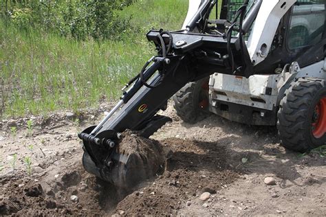 digging with mini skid steer|digging holes with skid steer.